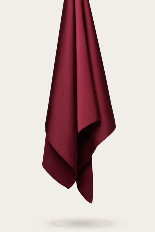 Perfect Satin Hijab - Bordeaux