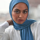 Premium Jersey Hijab - French Blue