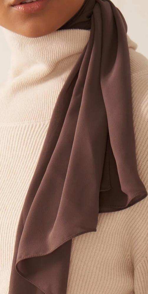 Everyday Chiffon Hijab - Cocoa - Customer Photo From Zaema A.