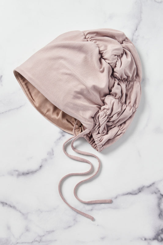 Silk-Blend Satin Underscarf - Mink