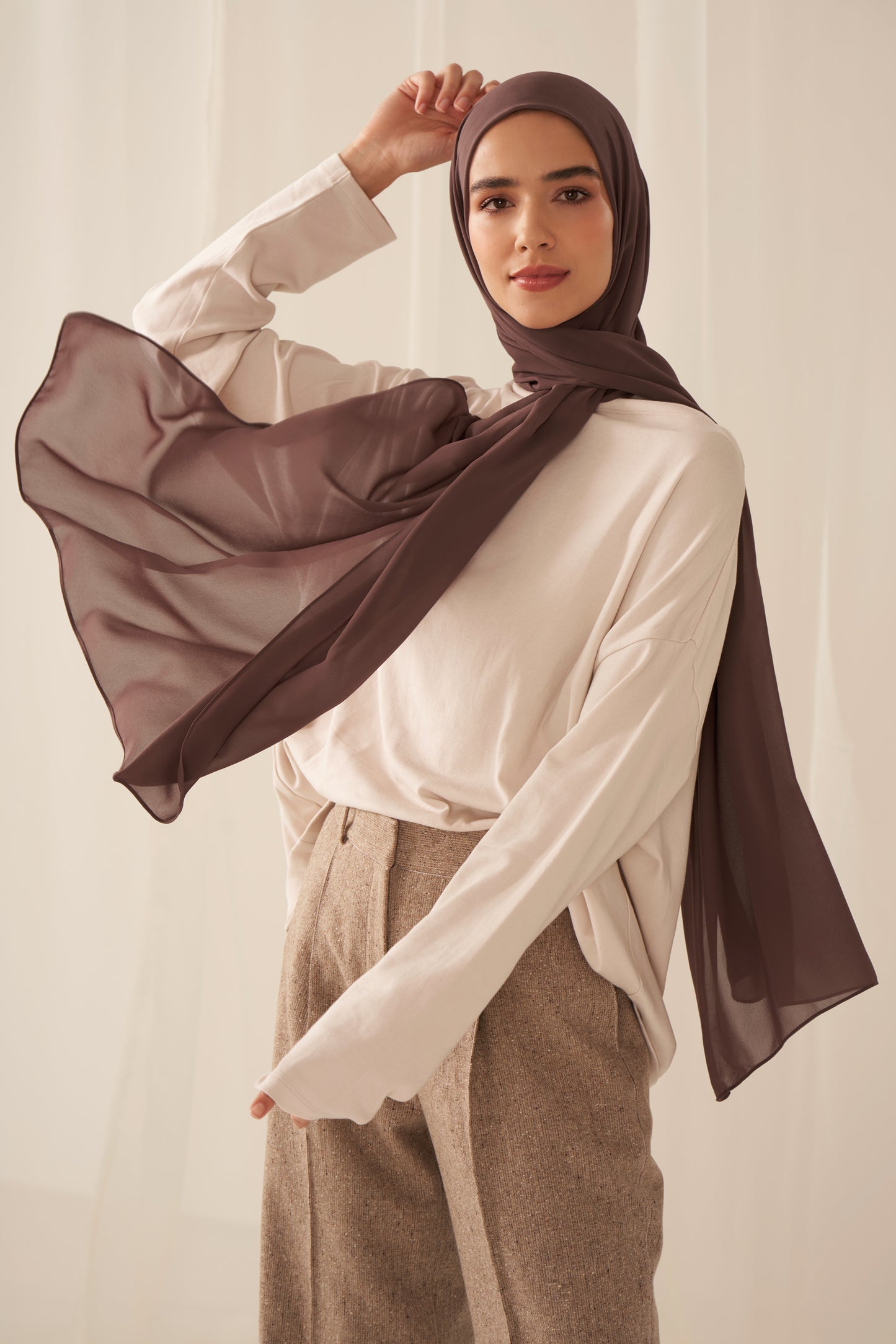 Everyday Chiffon Hijab - Cocoa