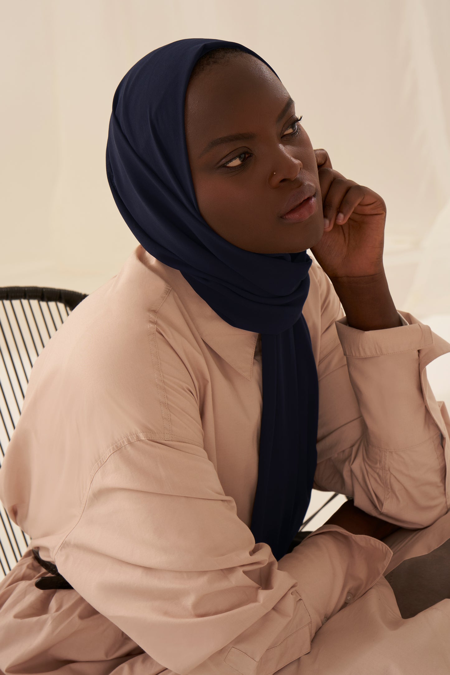 Everyday Chiffon Hijab - Navy