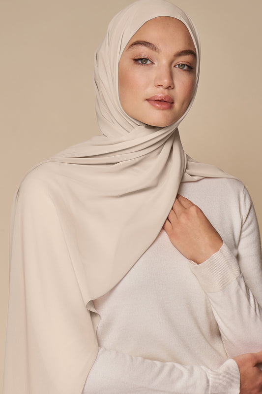 Everyday Chiffon Hijab - Pearl