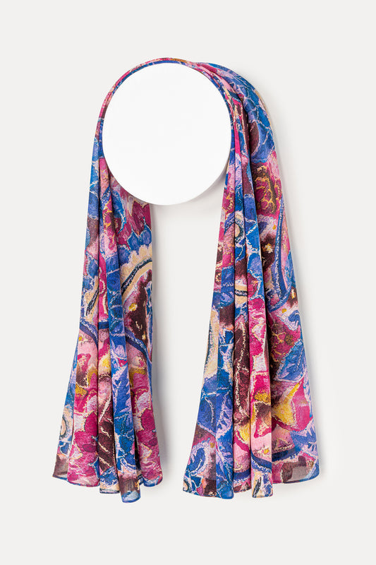 Raspberry Swirl Hijab